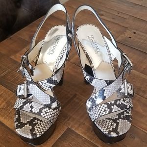 Michael Kors snakeskin heels
